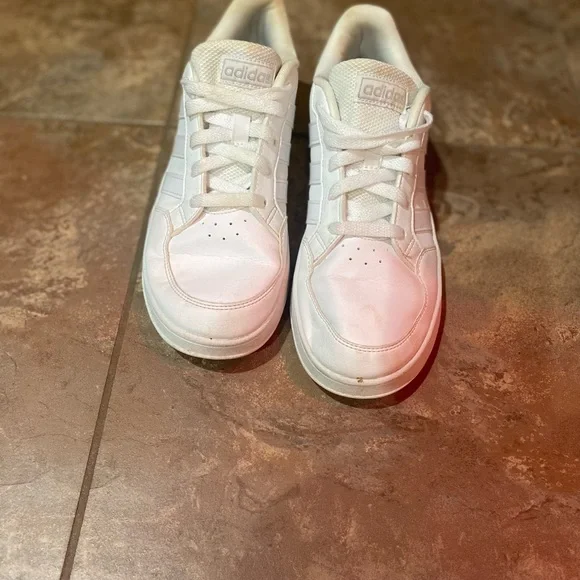 Adidas White Athletic Shoes - Picture 2 of 3